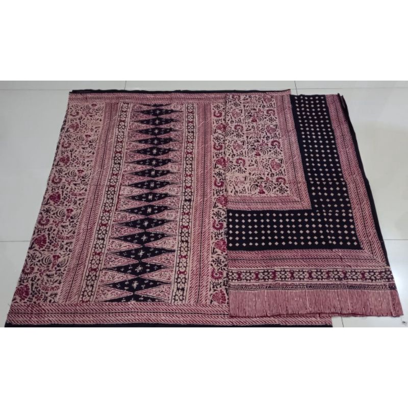 kain batik khas trusmi cirebon motif jupri bahan katun setelan set wanita