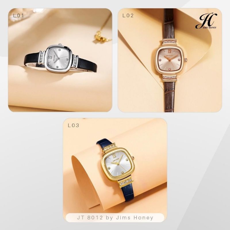 JIMS HONEY JT 8012 JAM TANGAN WANITA CEWEK JIMSHONEY MURAH ELEGAN FASHION