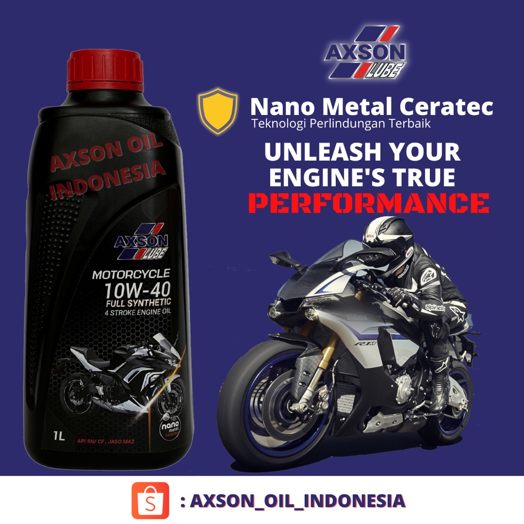Oli Motor Manual/Kopling Axson Full Synthetic 10W-40 - JASO MA2