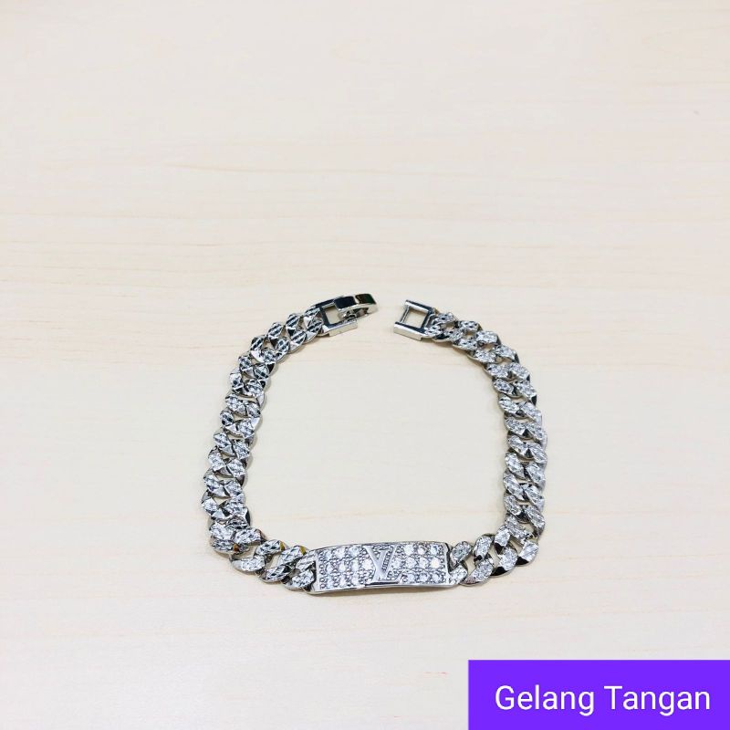 Gelang tangan rantai palat silver xuping lapis emas wanita aksesoris fashion GV004