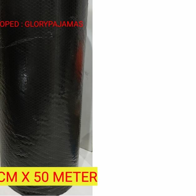 

Bubble wrap rol - HITAM 90CMX50M