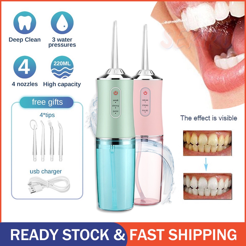 Electric Oral Irrigator Smart Water Flosser Dental Gigi Oral Care Dental Scaler Teeth Portable USB Rechargeable