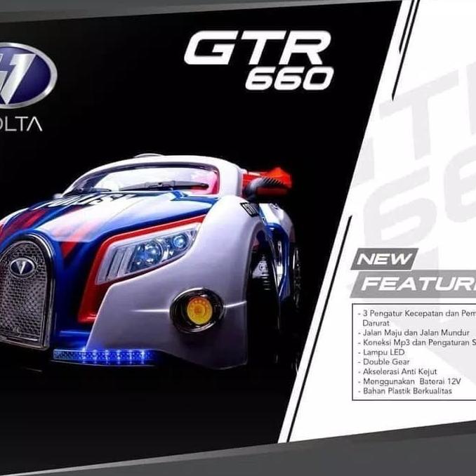 MAINAN ANAK MOBIL AKI POLISI GTR 660 stock ada