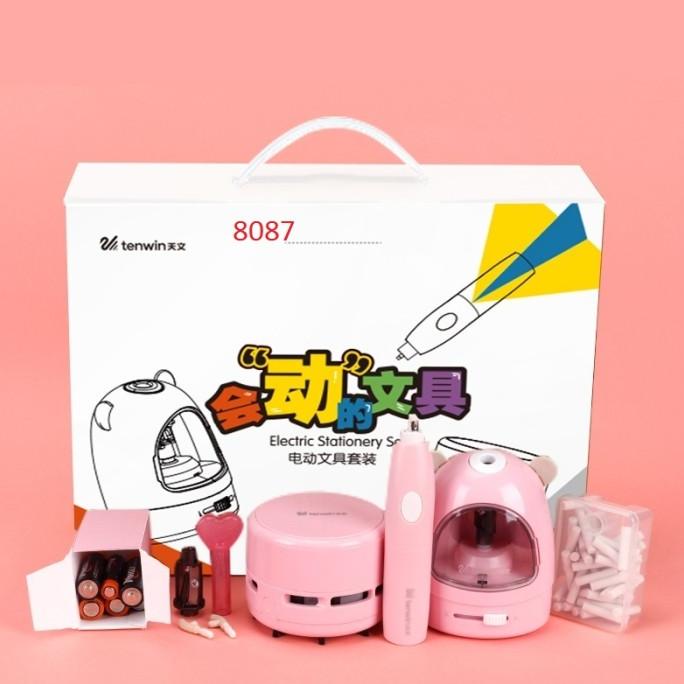 

BAYAR DITEMPAT Automatic Stationery Set Electric Pencil Sharpener - Serutan Elektrik /ALAT TULIS AESTHETIC/ALAT TULIS SEKOLAH/ALAT TULIS SET/ALAT TULIS LENGKAP/ALAT TULIS ANAK/ALAT TULIS LUCU