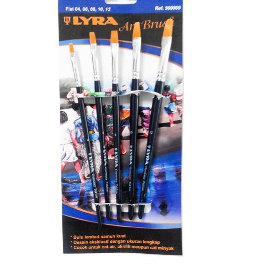 

LYRA ART BRUSH SET FLAT / KUAS FLAT SET