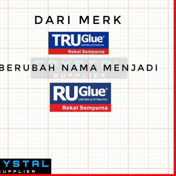 

Lem RUGlue KALENG 400 gram / untuk Pipa PVC / TRUGlue RUCIKA