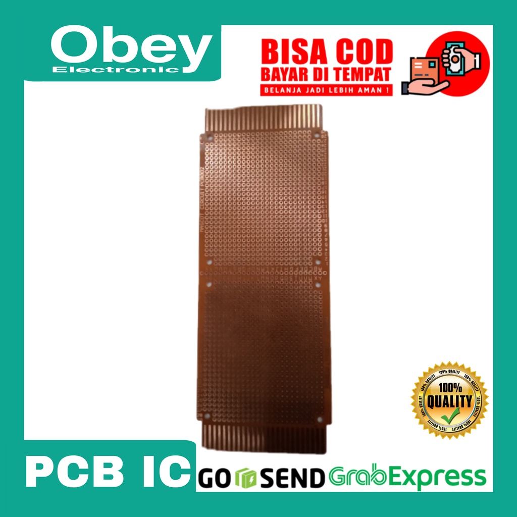 PCB IC Bolong Papan Board circuit PCB002 18 x 7 cm