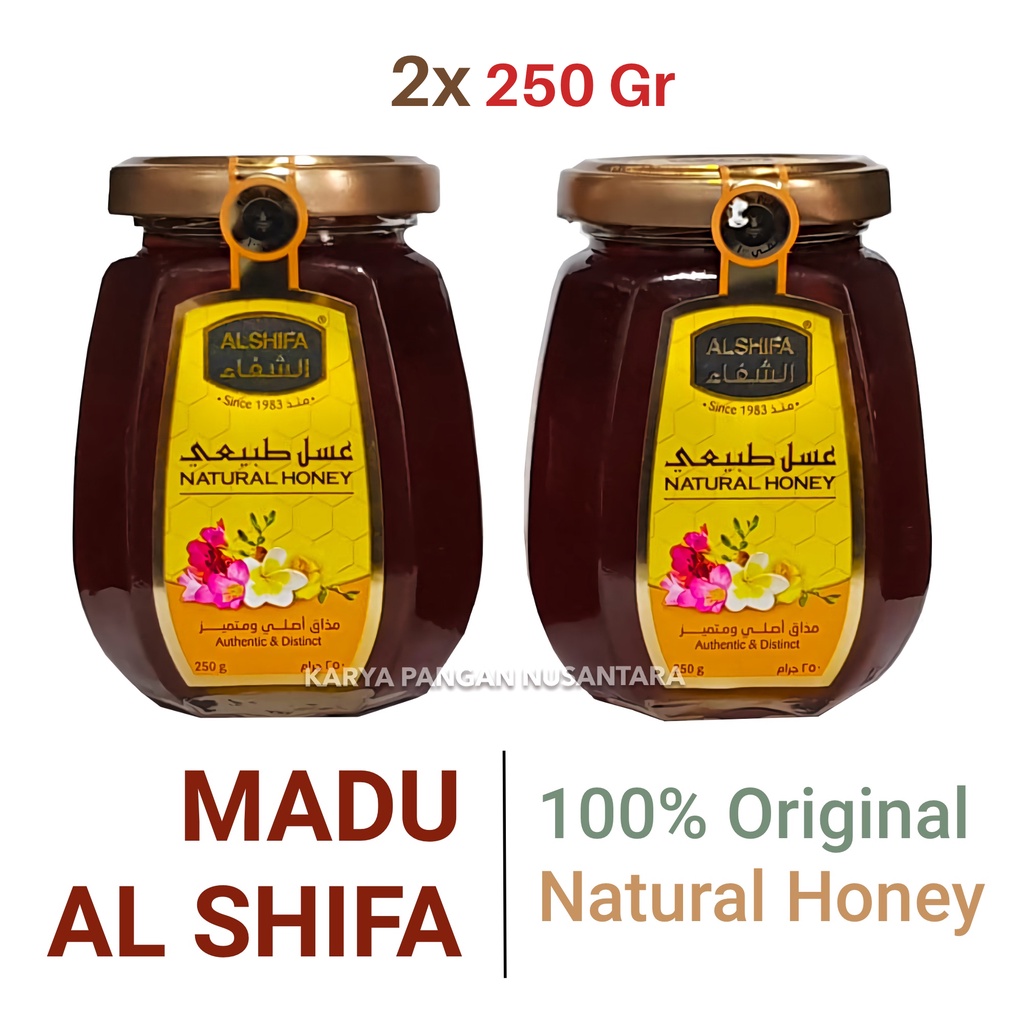 

PAKET MADU AL SHIFA 2 x 250 GR 100% ORIGINAL MADU ALSHIFA ASLI