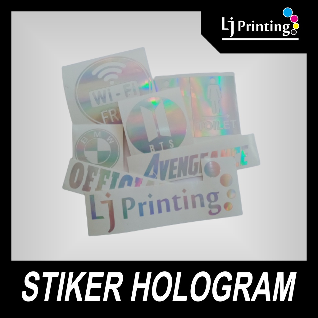 

Cutting stiker hologram / stiker custom