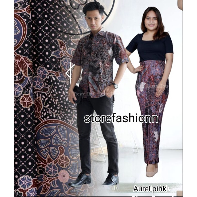 BATIK COUPLE| BAJU BATIK COUPLE| BATIK SET| SETELAN COUPLE ROK PLISKET| ROK PLISKET COUPLE KAMEJA BATIK| ROK PLISKET COUPLE LENGAN PANJANG| ROK BATIK PLISKET COUPLE| ROK PLISKET BATIK DAN KEMEJA