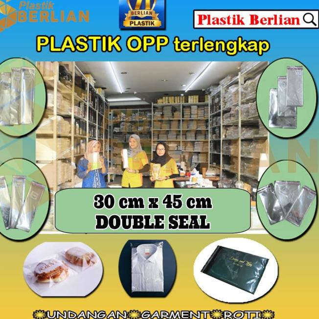 

30 x 45 cm Plastik OPP TEBAL Double Seal (100 lbr) (lem/seal)