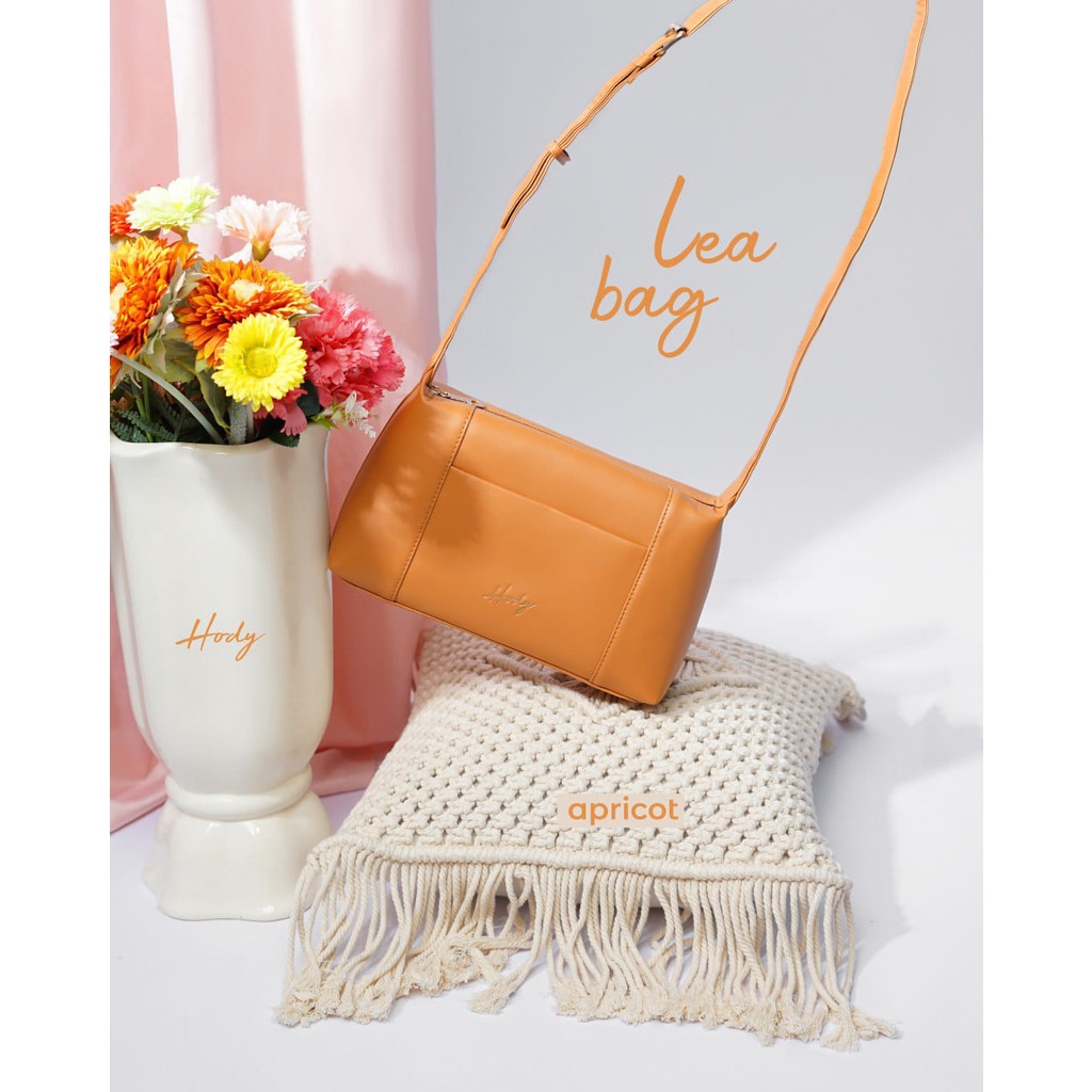 Hody - LEA Bag - Tas Selempang Wanita Vintage Simple Elegan Bahan Kulit PU Premium | LEA BAG BY HODY