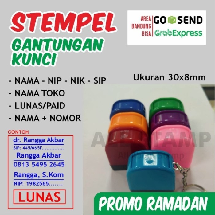 

Stempel Nama Gantungan Kunci Custom Besar