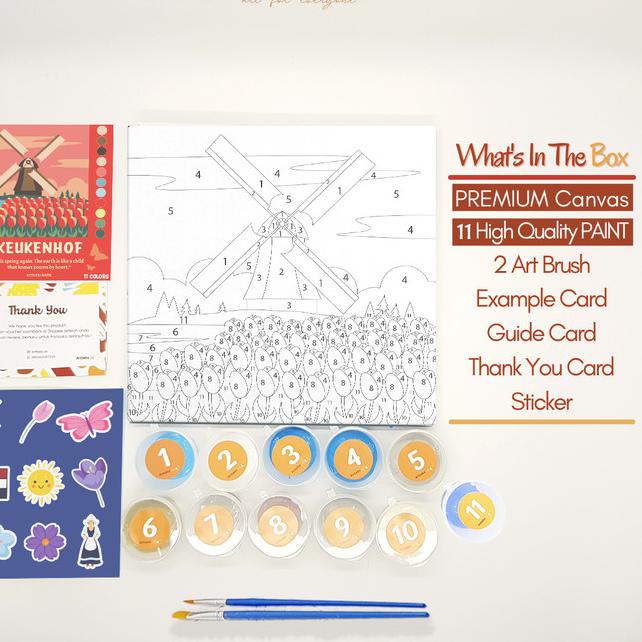 

Keukenhof - Paint By Number 11 Color [City Series] | Painting Kit