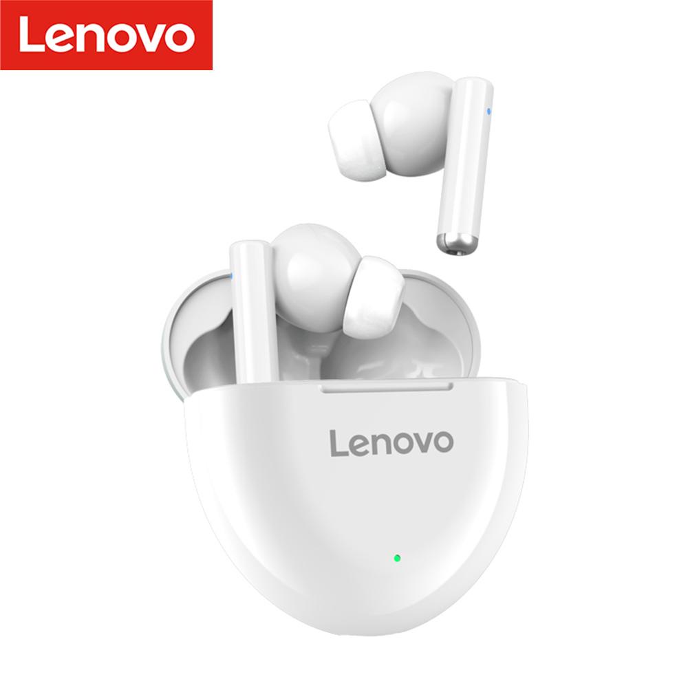 Lenovo TWS Earphone True Wireless Bluetooth 5.0 with Charging Dock - HT06 - White