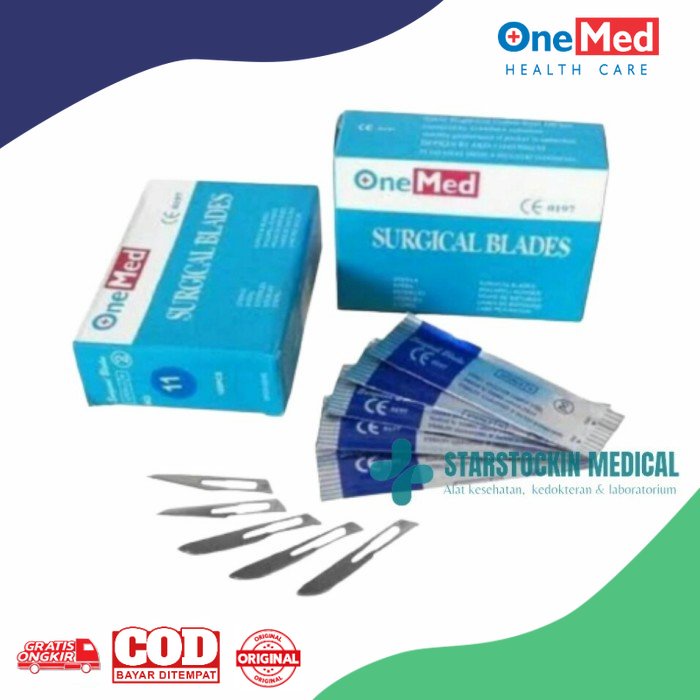 Bisturi Onemed Surgical Blades Mata Pisau Bedah Steril