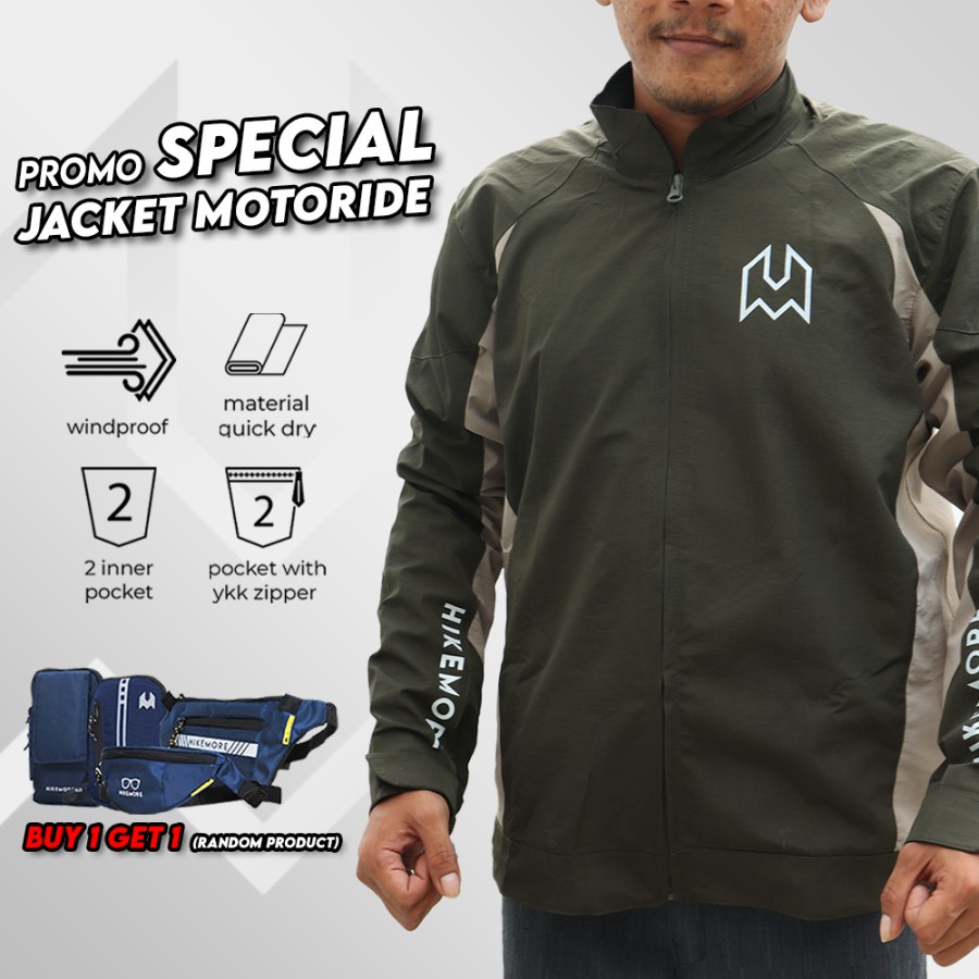 Jual Jaket Motor Outdoor Riding Pria Hikemore Motoride Terbaru | Shopee