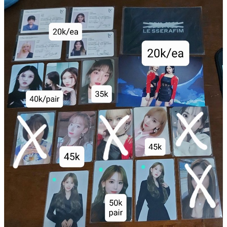 PC Photocard Miyawaki Sakura izone Lesserafim