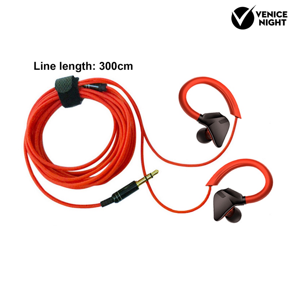 (VNEP) (Berkabel) Earphone Ear Hook Noise Isolating Universal 3.5mm HiFi Monitor Headphone untuk Siaran Langsung