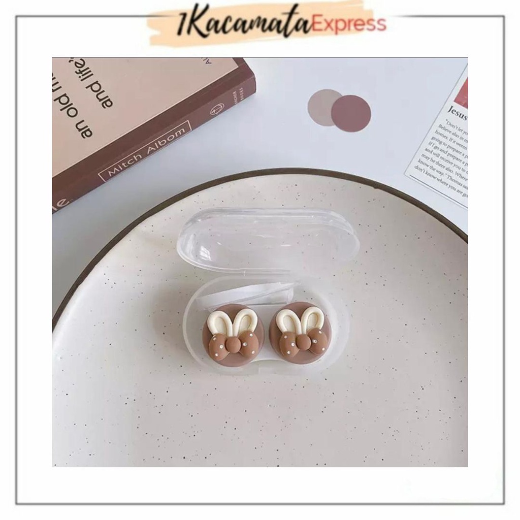 Tempat Kotak Case Softlens mini beruang