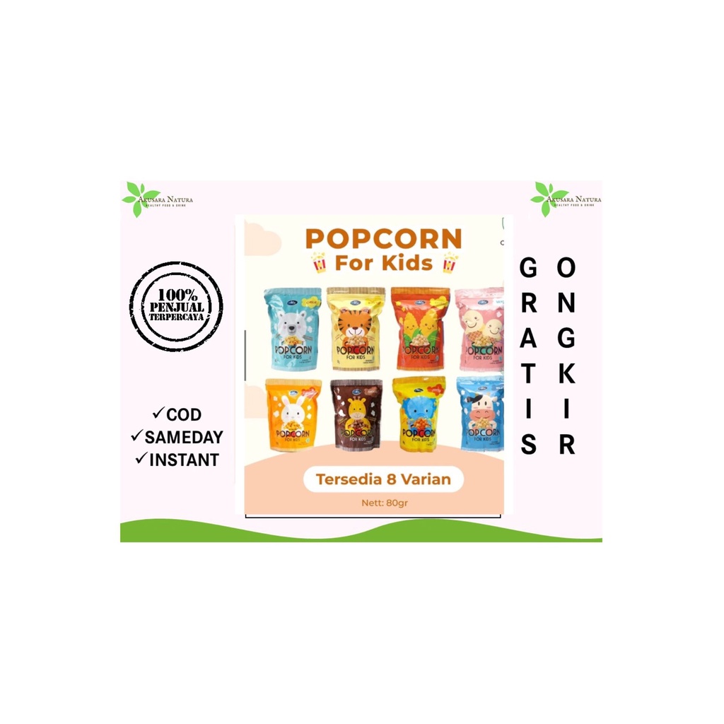 ABE FOOD POPCORN FOR KIDS SNACK ANAK | CEMILAN SEHAT JAGUNG CARAMEL GLUTEN FREE