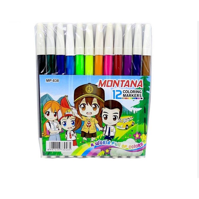 

Spidol 12 warna 838 Colour Pen Murah