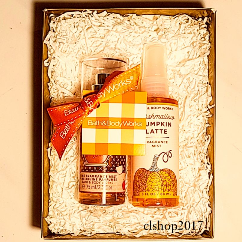BBW MARSHMALLOW PUMPKIN LATTE GIFT SET PAKET BATH &amp; BODY WORKS