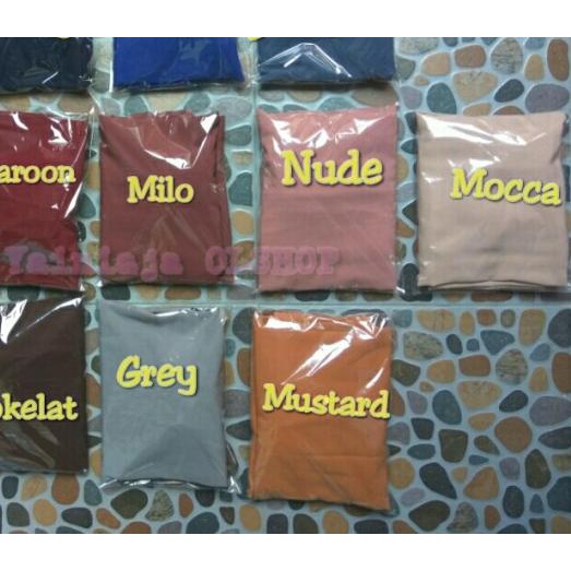 rok wolfis panjang polos - Biru Muda