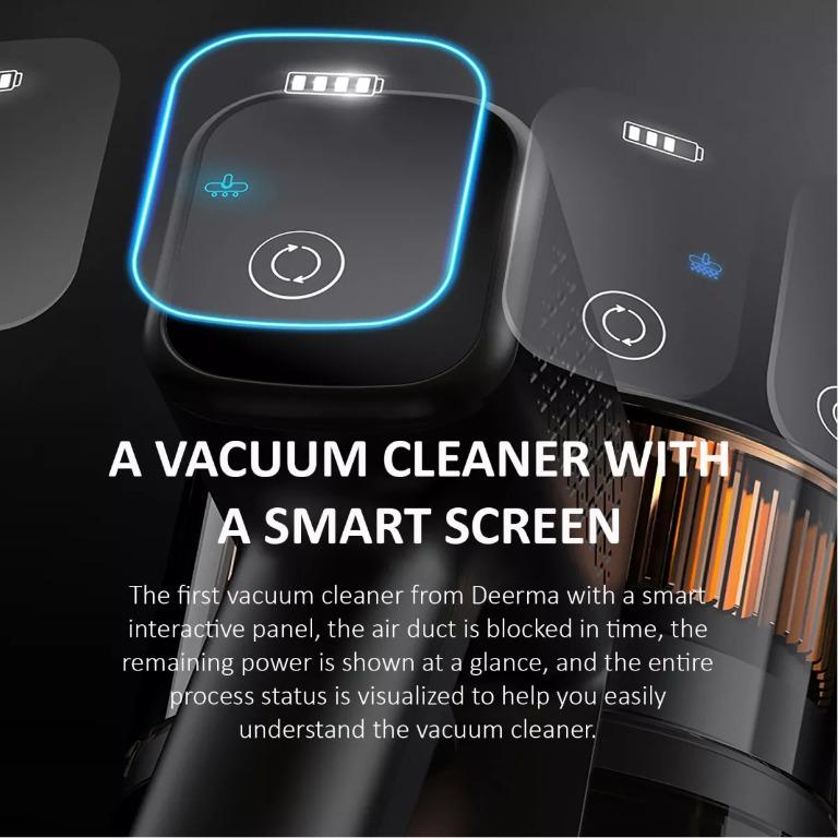 DEERMA Alat Penyedot Debu Nirkabel Wireless Vacuum Cleaner - DEM-VC80 - Black