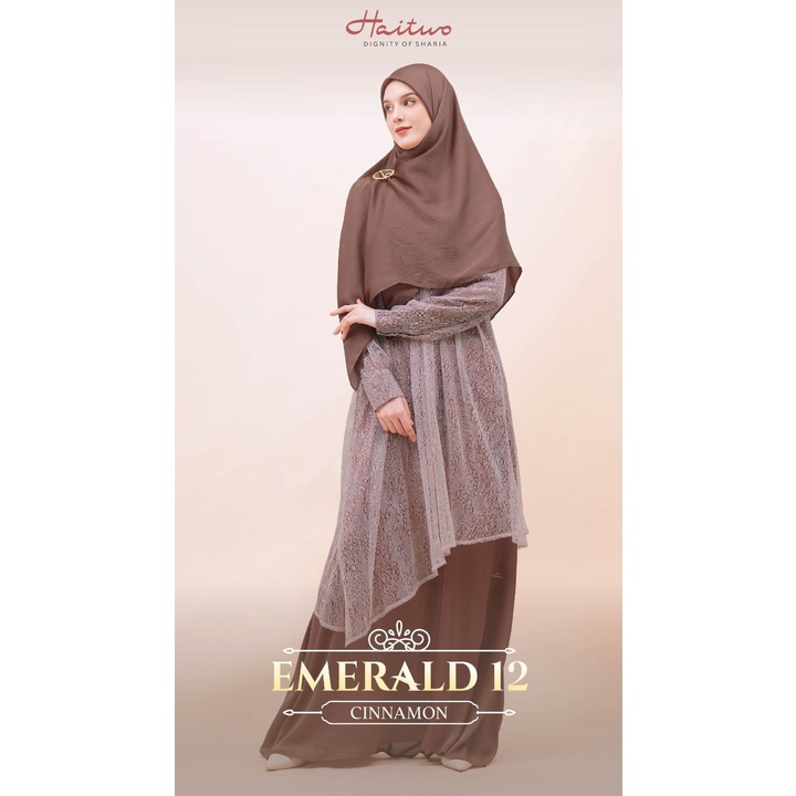 Gamis Syar'i Emerald 012 Terbaru HAITWO / Fashion Muslim Gamis Syar'i / Dress / Maxy