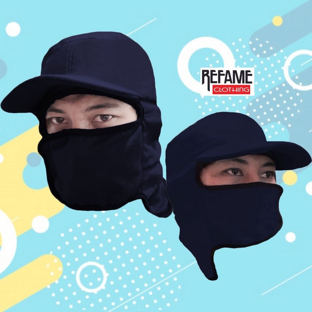 Topi Jepang Masker Mancing Kerja Proyek Petani Pancing Kebun Pria Wanita Premium Original