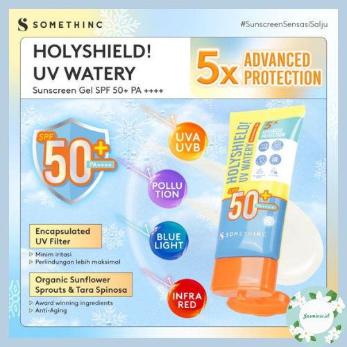 [PROMO] SOMETHINC Holyshield! UV Watery Sunscreen Gel SPF 50+ PA++++ - Sunscreen Sensasi Salju