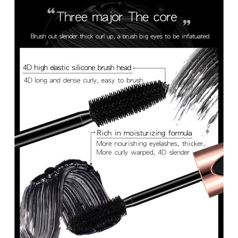 Maskara CURL THICK 4D Fiber Black Mascara