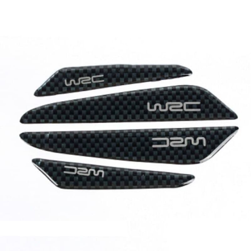Pelindung Pintu Mobil WRC - DoorGuard Stiker Karbon Silicon Hitam