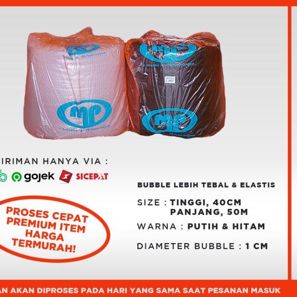 

BUBBLE WRAP ROLL 40CM X 50 METER HITAM PUTIH BUBLE WRAP MULIAPACK - MP ORG 40 Putih