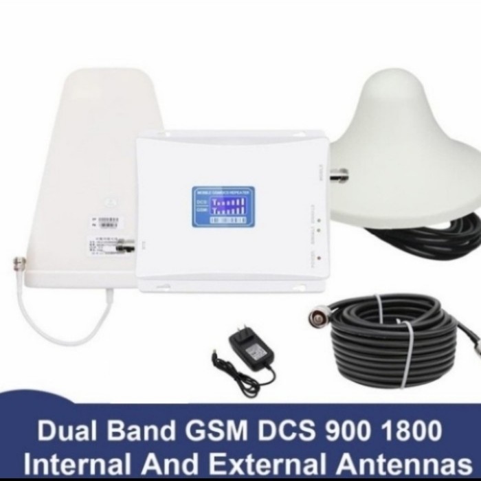 Repeater Gsm 2G 4G Penguat Sinyal Signal Hp (900/1800Mhz) jamin Murah