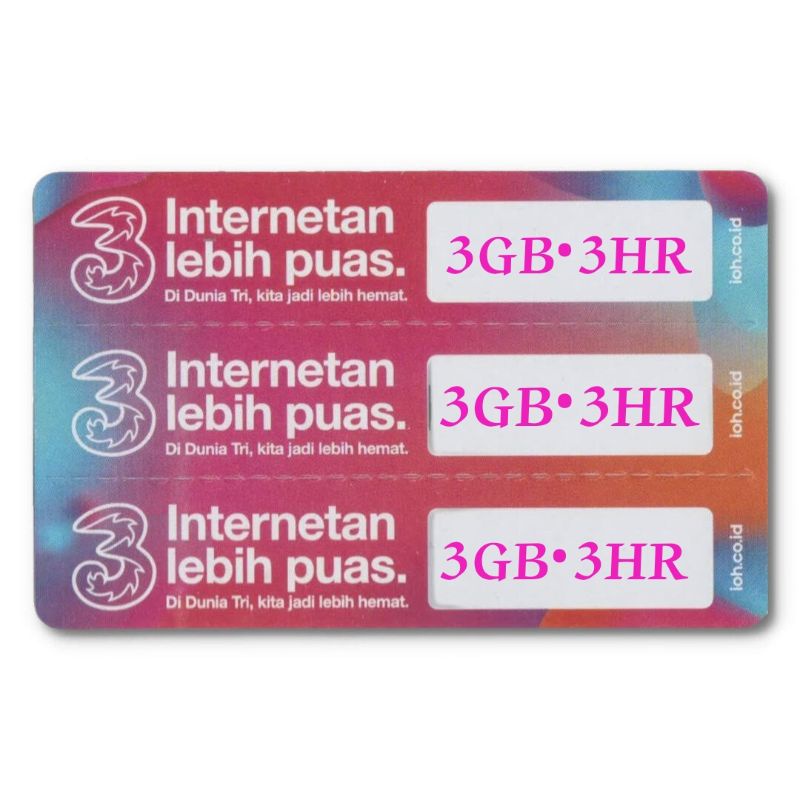 voucher TRI 3GB 3HARI