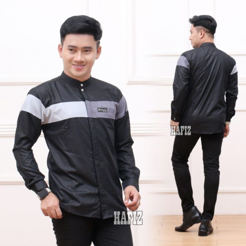 Baju Koko Syubbanul Muslimin Seragam Hadroh Motif Kombinasi Batik Fashion Santri Pria