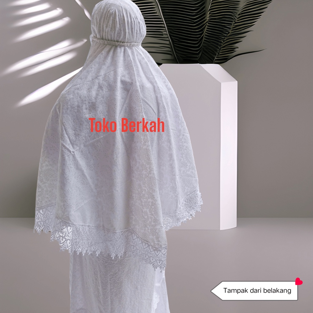 bergo katun renda polos haji dan umroh