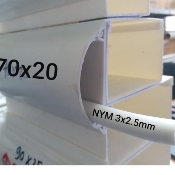kabel duct oval / trunking oval 70x20