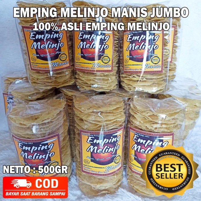 

NEW EMPING MELINJO MENTAH MANIS LEBAR JUMBO 1/2 KG ASLI PRODUKSI LIMPUNG