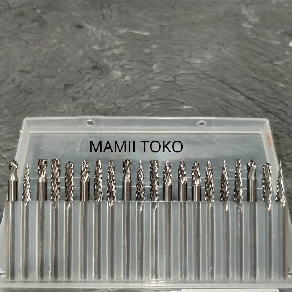 Mata tuner set 3mm Mata bor cun Mata cuner set 20 pcs ukir grafir