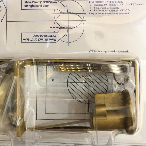 Kunci Pintu Otomatis VYBA - Kunci Kodok Coklat Rumah Auto Lock