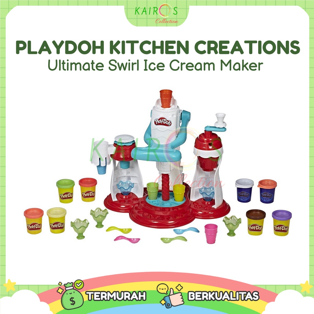 Play-Doh Kitchen Creations Ultimate Swirl Ice Cream Maker Playdoh