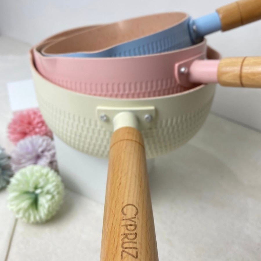 Cypruz SN-0271 Sauce Pan 18cm Color Series Pink Panci Induksi