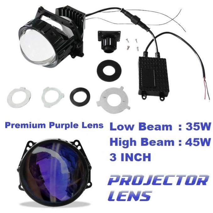 Promo Lensa Lampu LED Projector Projie BiLED 3 Inch Mobil Motor Vinyx P35
