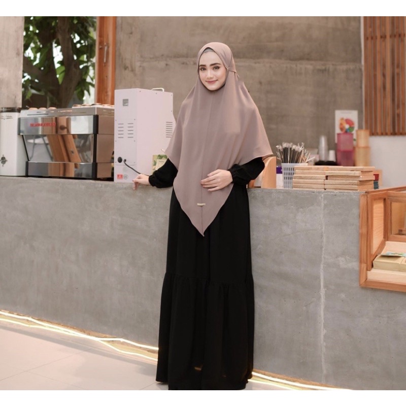 Abaya Aisyalina ID Size M Jetblack (Preloved)