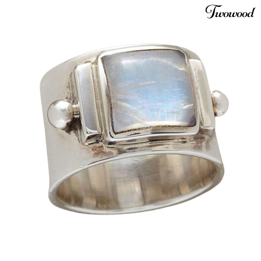 Cincin Bahan Alloy Gaya Vintage Untuk Wanita