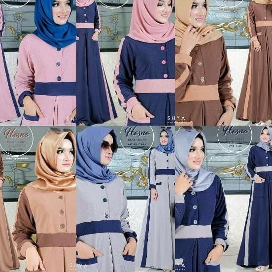 Gamis Tunik Fashion muslim dress hasna muslim