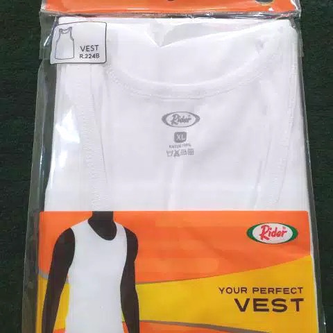 Kaos Dalam Rider Singlet Putih Polos R224